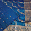 Royal Blue Banarasi Silk Saree with Silver Zari Embroidery
