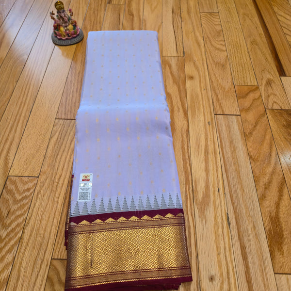 purekanjeepuram saree.Templeborder saree