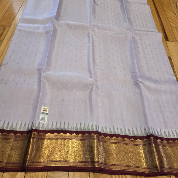 purekanjeepuram saree.Templeborder saree