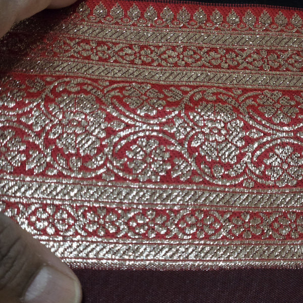 Banarasiwith zari saree,Black sareee