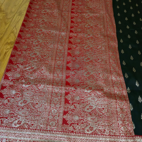 Banarasiwith zari saree,Black sareee