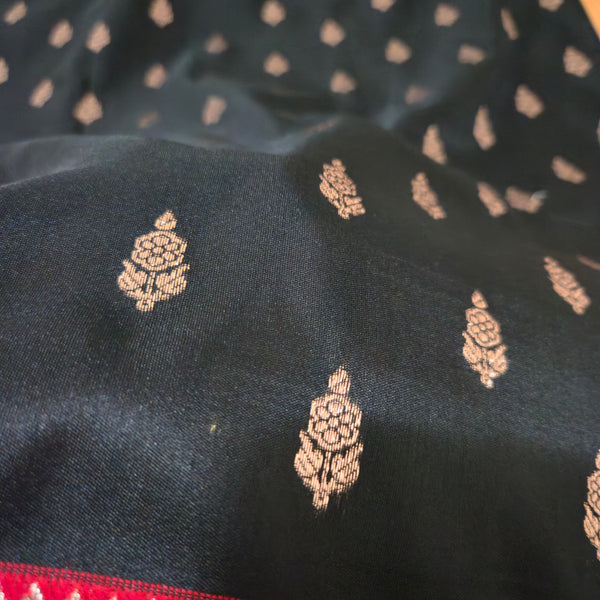 Banarasiwith zari saree,Black sareee