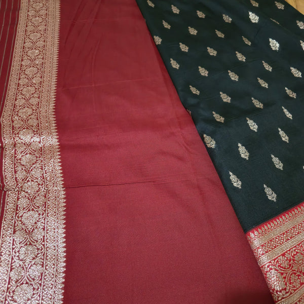Banarasiwith zari saree,Black sareee