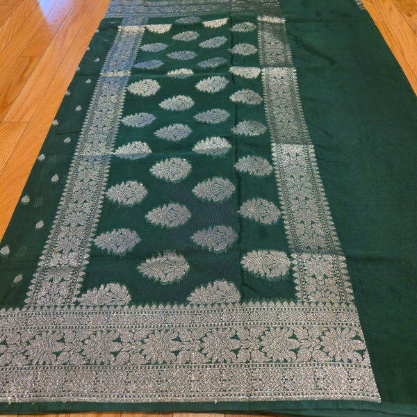 banarasi semi silk saree