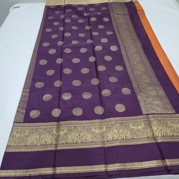 semi kanchipuram silk sareecode A1008