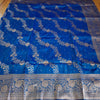 Royal Blue Banarasi Silk Saree with Silver Zari Embroidery