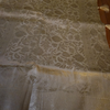 Cream Banarasi Silk Saree with Subtle Golden Zari & Tassel Detailing