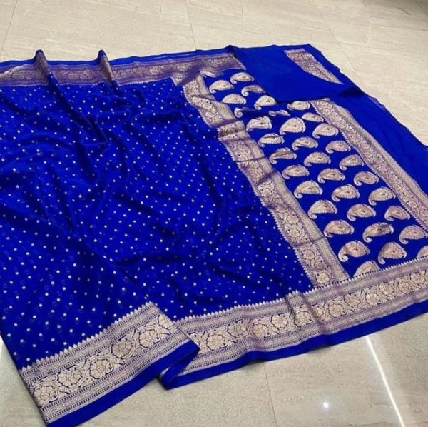 banarasi saree mix georget