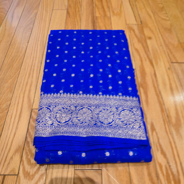 banarasi saree mix georget