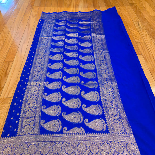 banarasi saree mix georget