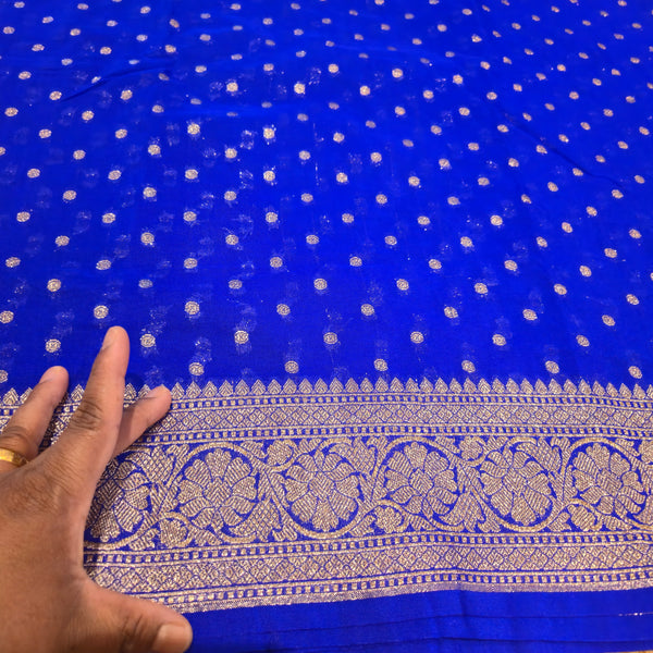 banarasi saree mix georget