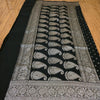 banarasi mix with georgetsaree,back saree